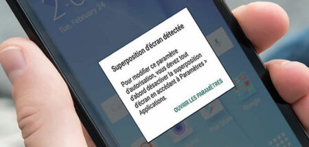 Message d'erreur suppression d'écran détectée sur Android