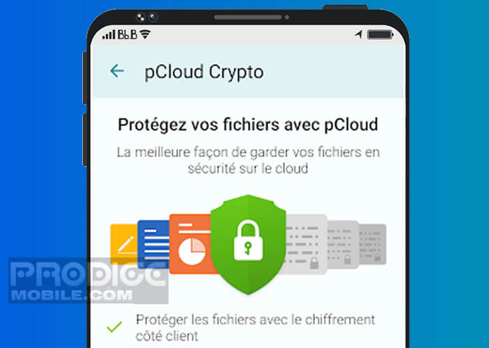 Système de cryptage de fichiers pour protéger les fichiers sur pCloud