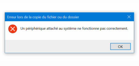 Résoudre un problème lié à une mauvaise connexion d'un périphérique.