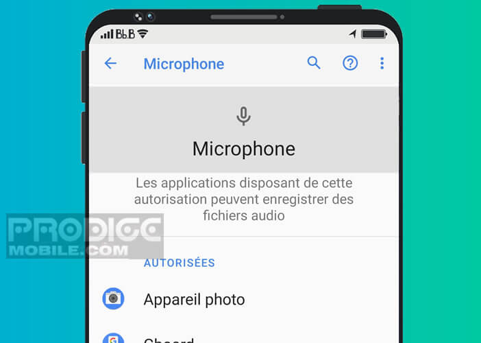 Gérer les autorisations des applications audio sur Android