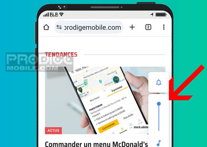 Ajuster manuellement le niveau de volume de votre smartphone