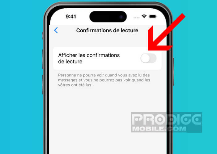 Faire disparaître les notifications de lecture sur un iPhone