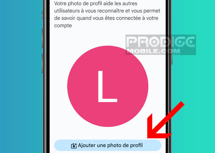 Ajouter une photo de profil sur les services de Google