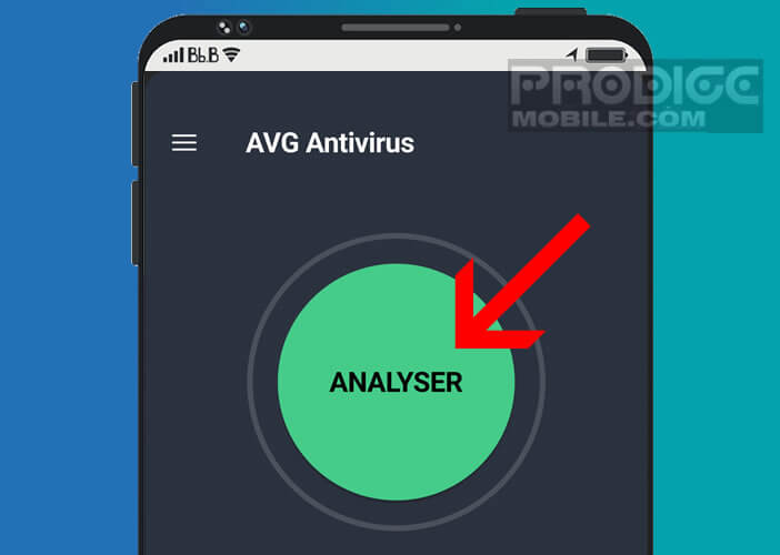 Lancer une analyse avec AVG Antivirus