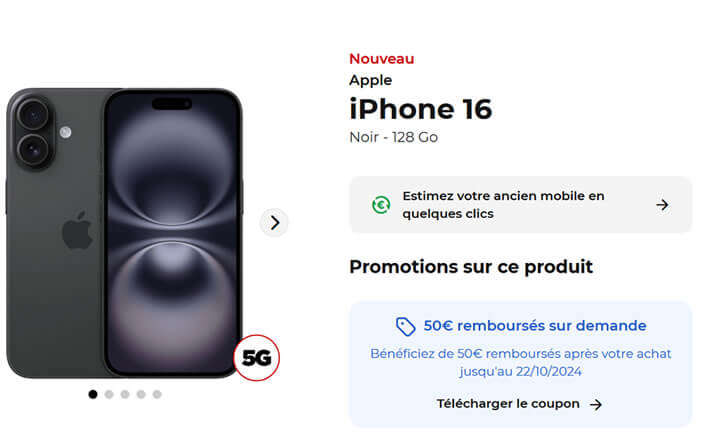 Acquérir un iPhone 16 en crédit location avec option d’achat