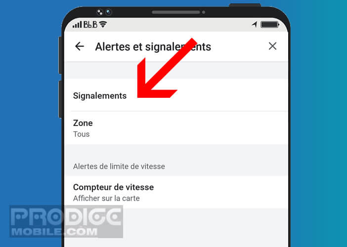 Personnaliser les options vocales de signalement