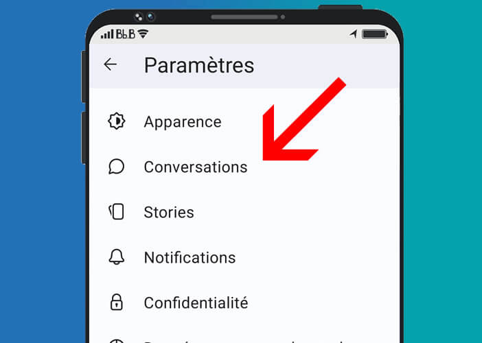 Modifier les paramètres des conversations dans votre messagerie instantanée