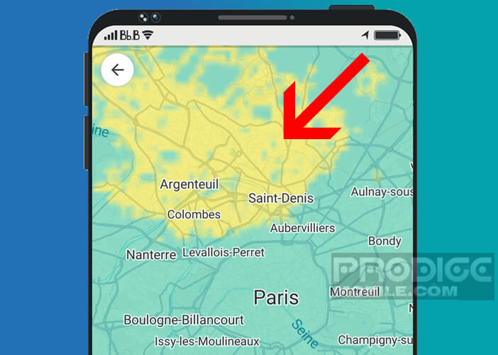 Zones à risque de pollution affichées sur Google Maps