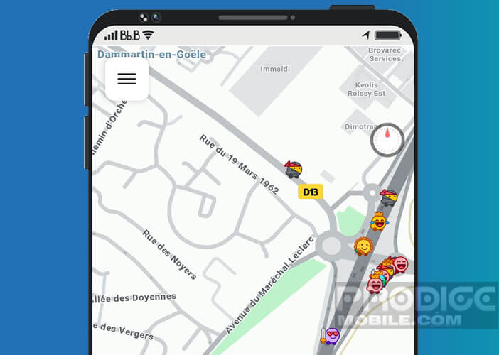 Afficher les zones de contrôle de radars dans Waze