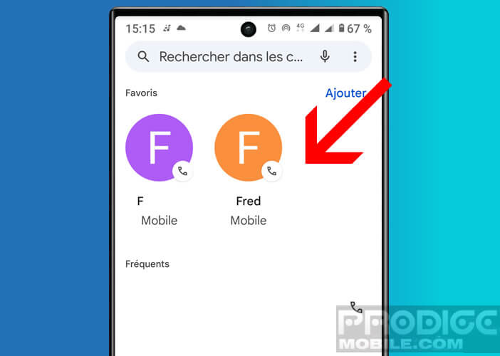 Accéder rapidement à ses contacts favoris sur Android