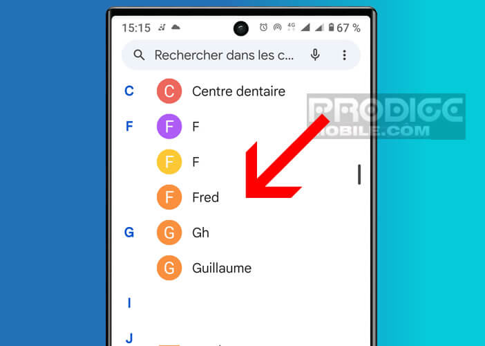 Gérer vos contacts directement depuis l'application Téléphone sur Android