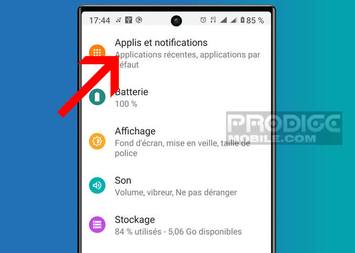 Faire le ménage dans les applications présentes dans le téléphone