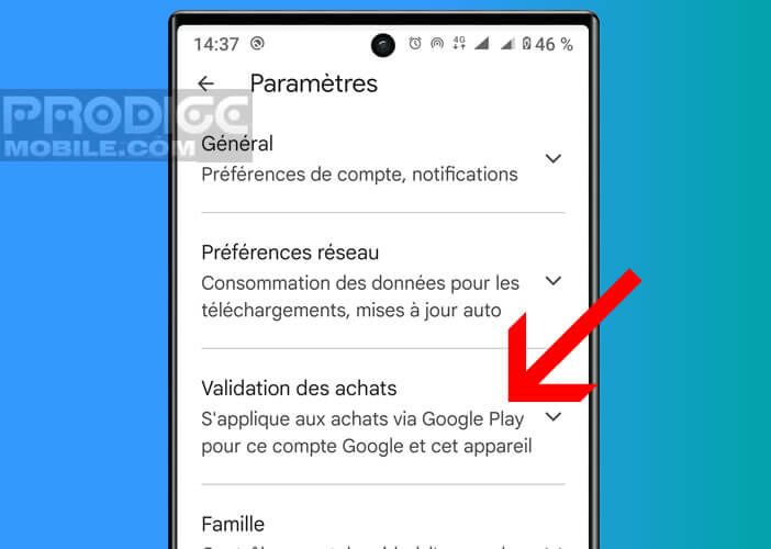 Activer la validation d’achats sur le Play Store de Google